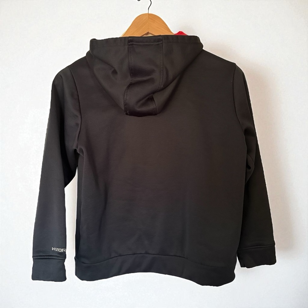Under Armour Boys Black with Red Hoodie Youth Medium - Picture 2 of 4